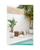 Fodera per cuscino Oh My Gee crema - 60x60 cm