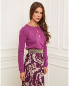 Pull Enola en Maille mélangée prune