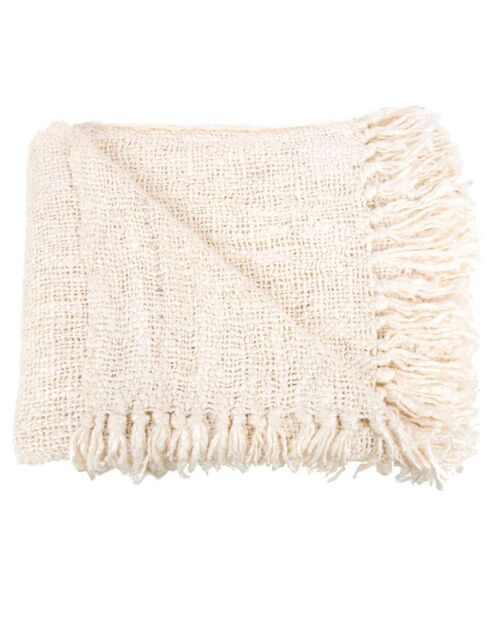 Plaid s'il vous Plaid crème - 130x170 cm