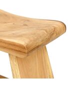 Tabouret Suar beige - 50x30x45 cm