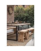Tabouret Suar beige - 50x30x45 cm