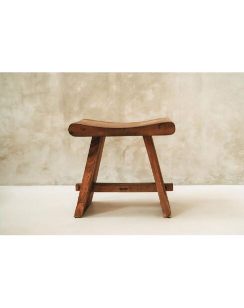 Tabouret Suar beige - 50x30x45 cm