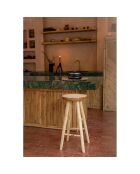 Sgabello da bar beige Kedut - 35x35x75 cm