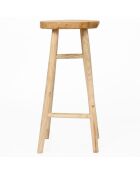 Sgabello da bar beige Kedut - 35x35x75 cm