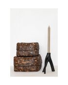 Bougeoir Triple Twig noir - 20x20x20 cm