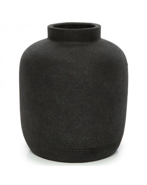 Vase Peaky L noir - D.19xH.22 cm