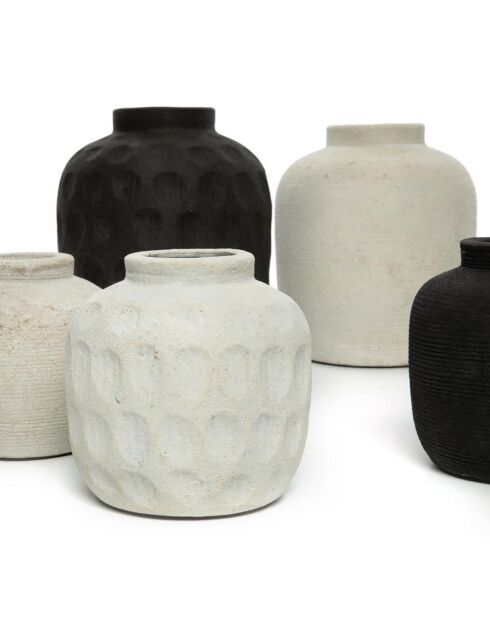 Vase Peaky L noir - D.19xH.22 cm