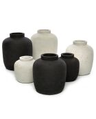 Vase Peaky M noir - D.17xH.18 cm