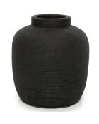 Vase Peaky M noir - D.17xH.18 cm