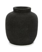 Vase Peaky S noir - D.13xH.14 cm