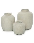 Vase Peaky S gris - D.13xH.14 cm