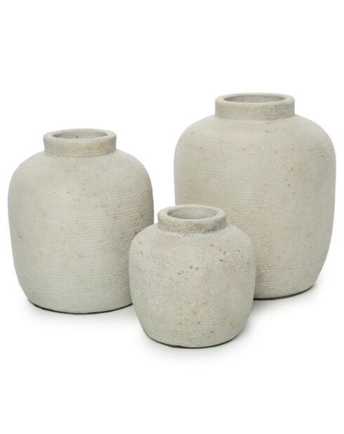 Vase Peaky S gris - D.13xH.14 cm