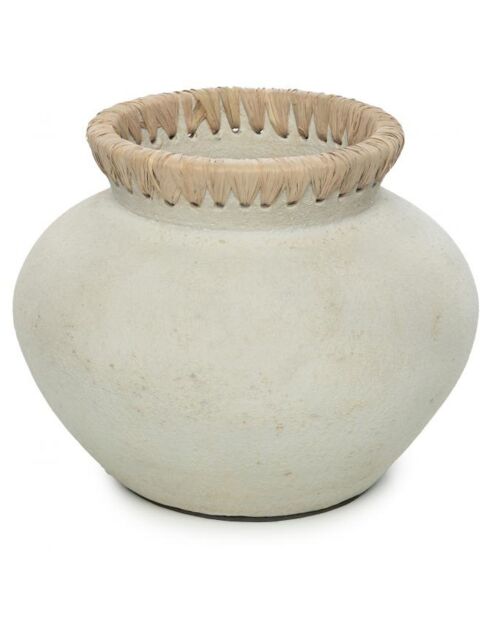 Vase Styly S gris/beige - D.25xH.19 cm