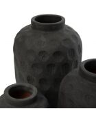 Vase Trendy S noir - D.13xH.14 cm