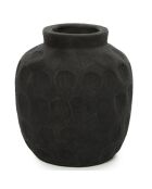 Vase Trendy S noir - D.13xH.14 cm