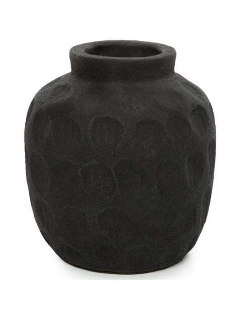 Vase Trendy S noir - D.13xH.14 cm