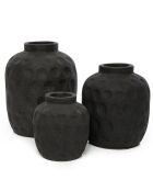 Vase Trendy S noir - D.13xH.14 cm