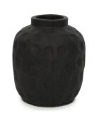 Vase Trendy M noir - D.16xH.18 cm