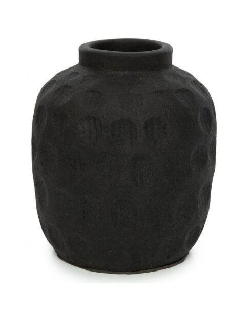 Vase Trendy M noir - D.16xH.18 cm