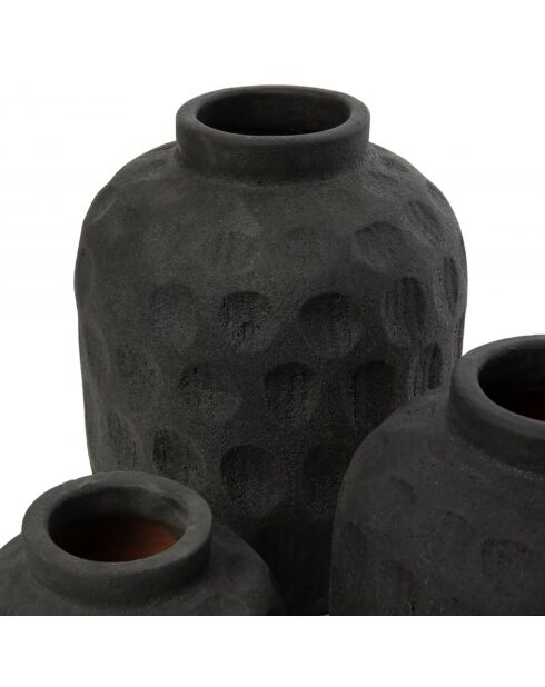 Vase Trendy M noir - D.16xH.18 cm