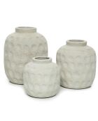 Vase Trendy M gris - D.16xH.18 cm