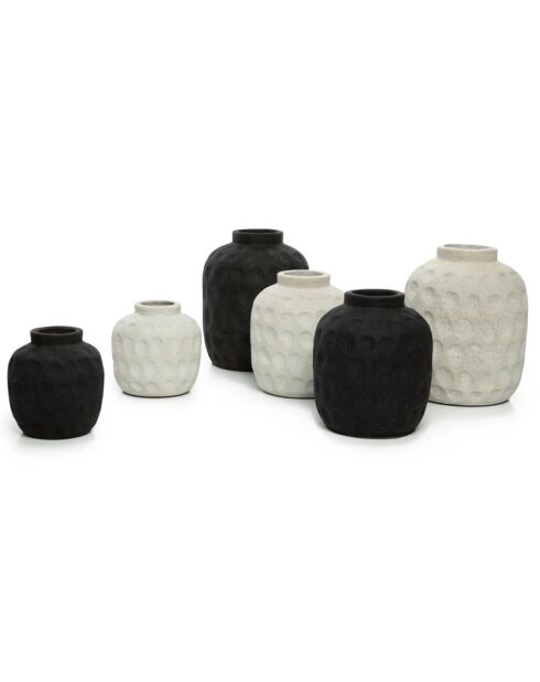 Vase Trendy M gris - D.16xH.18 cm
