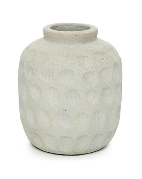Vase Trendy M gris - D.16xH.18 cm