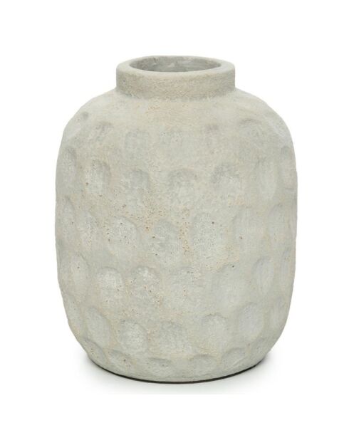 Vase Trendy L gris - D.20xH.22 cm