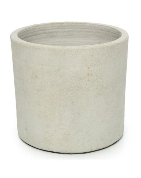 Jardinière Chalk Bas gris/beige - D.28xH.36 cm