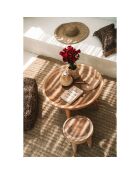 Bougeoir Candle Drop beige - D.15xH.16 cm