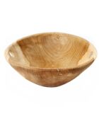 Bol en bois Teak beige - D.20xH.5 cm