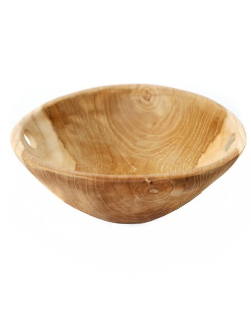 Bol en bois Teak beige - D.20xH.5 cm