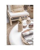 Bougeoir Candle Pin beige/noir - 10x10x8 cm
