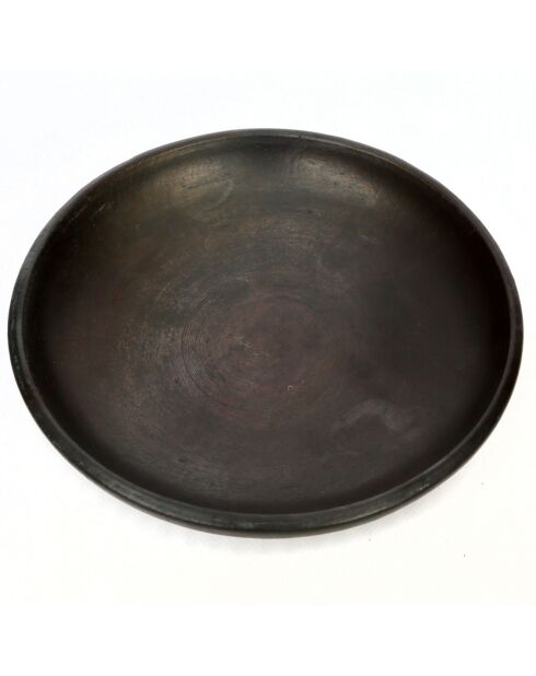 Assiette classique brulée noire - D.26 cm