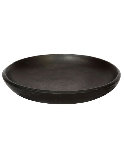Assiette classique brulée noire - D.26 cm