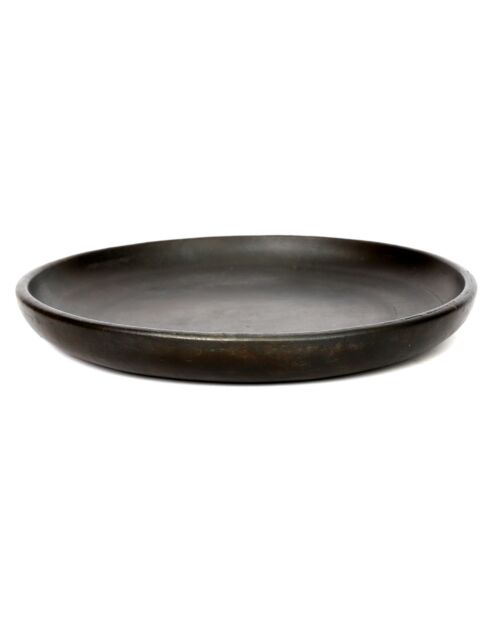 Assiette classique brulée noire - D.20 cm