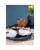 Assiette classique brulée noire - D.20 cm