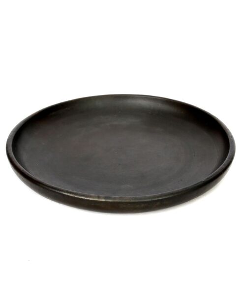 Assiette classique brulée noire - D.20 cm