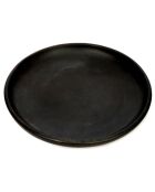 Assiette classique brulée noire - D.20 cm