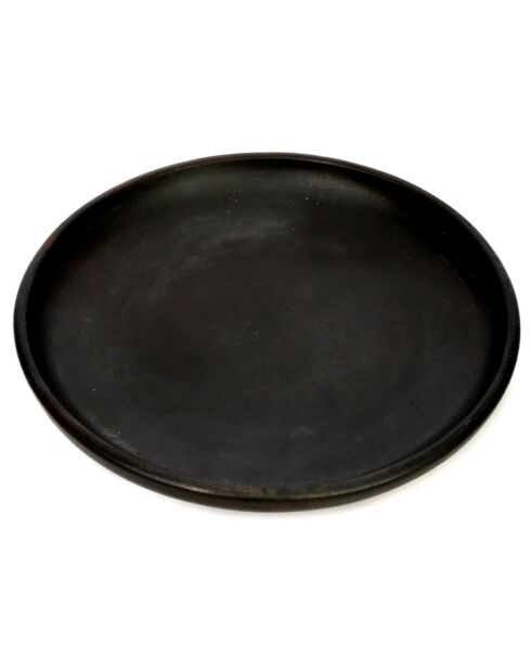 Assiette classique brulée noire - D.20 cm