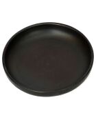 Assiette creuse brulée noire - D.22 cm