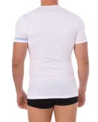 2 T-Shirts Mode en Coton Bio blancs
