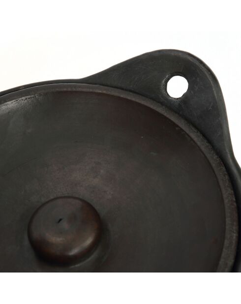 Plat Pot brulé noir - 26x21x10 cm
