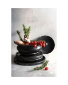 Plat Pot brulé noir - 26x21x10 cm