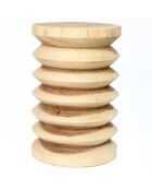 Tabouret Galapagos beige - D.30xH.45 cm