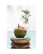 Tabouret Galapagos beige - D.30xH.45 cm