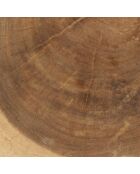Tabouret Tribe beige/noir - 30x30x40 cm