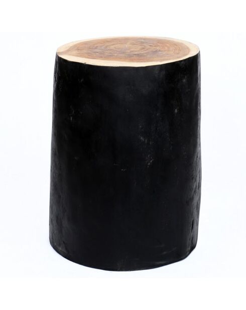 Tabouret Tribe beige/noir - 30x30x40 cm