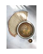 4 Assiettes plates Comporta marron - D.28 cm