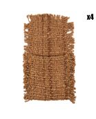 4 Porte-couverts Oh My Gee marron - 13x25 cm